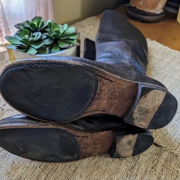 Fiorentini + Baker chocolate brown leather boots 38 - Picture 3 of 5